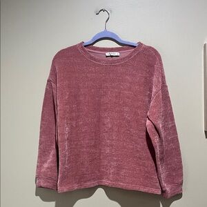 🎄See and be seen Women's Mauve Crew Neck Sweater
